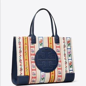 NEW Tory Burch, Ella Webbing Patchwork Tote